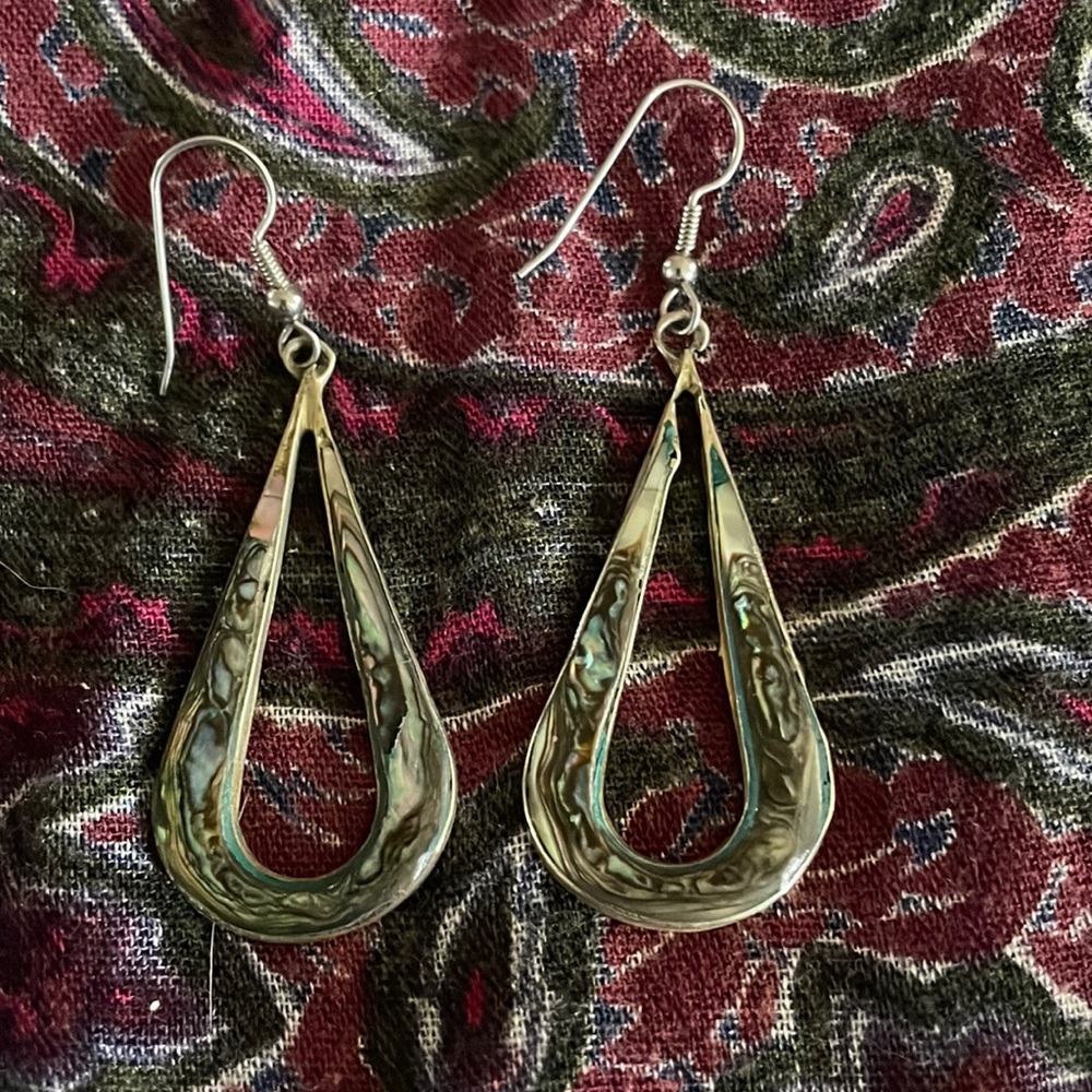 Sterling/Abalone Earrings